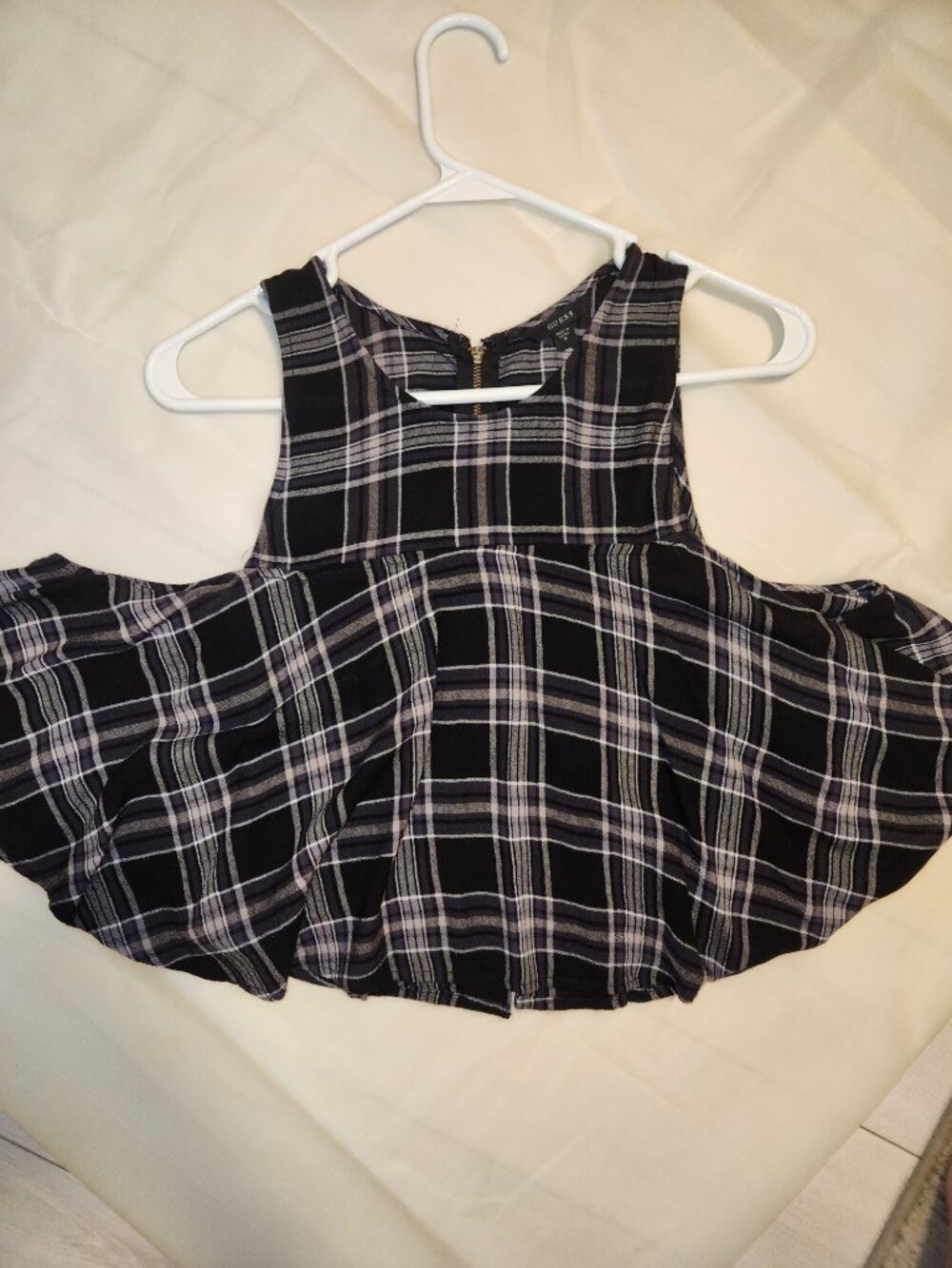 Women's Guess Plaid Crop Top